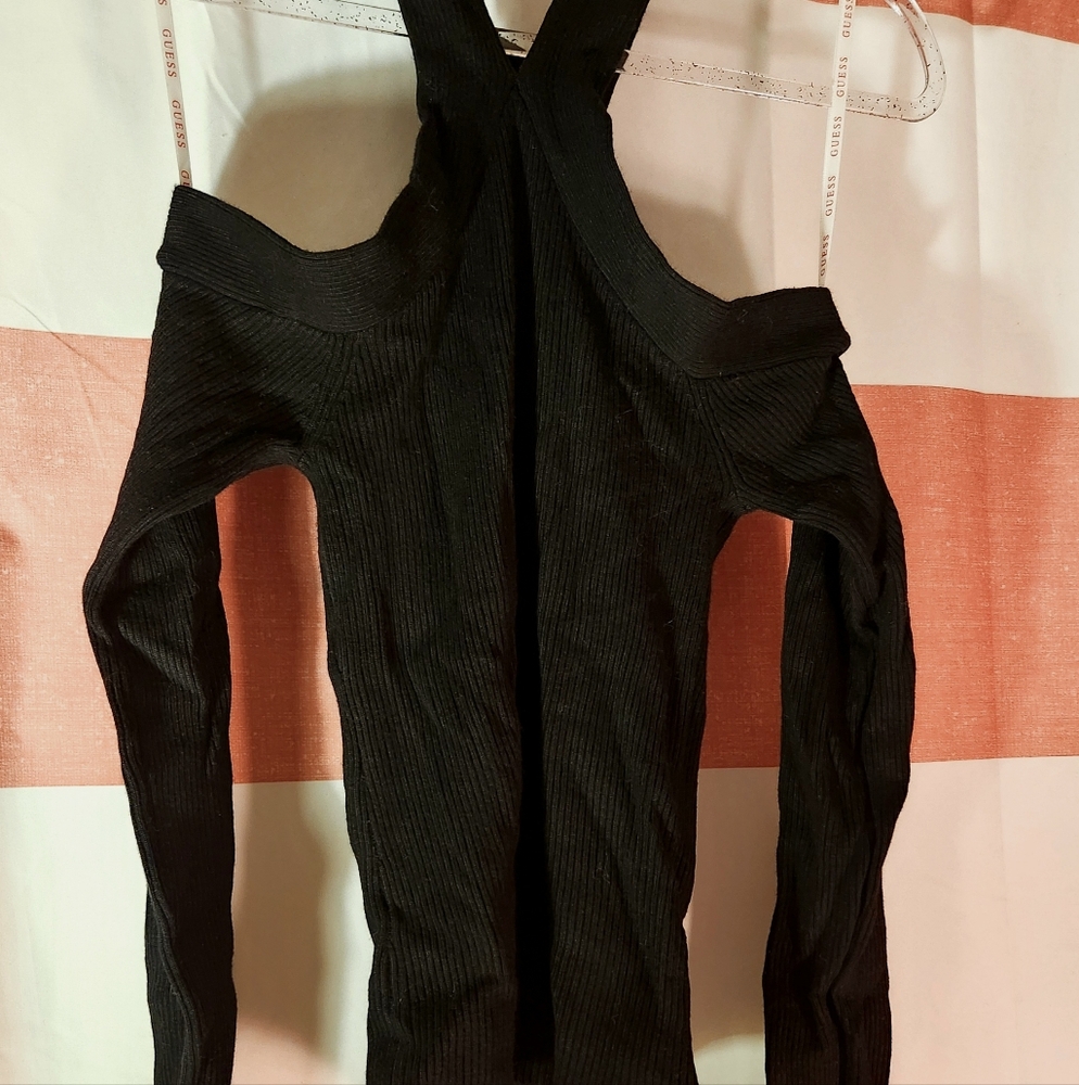 GUESS Cross Strap Off The Shoulder Top